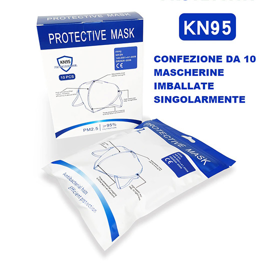 Maschera KN95 (ffp2) senza filtro No medico